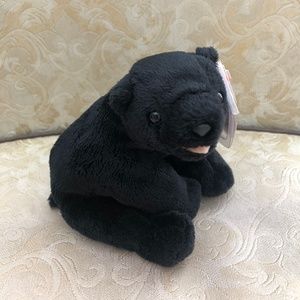 Ty Beanie Baby - Cinders - Black Bear - 2000